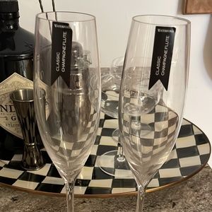 Mr. And Mrs. Champagne  glasses